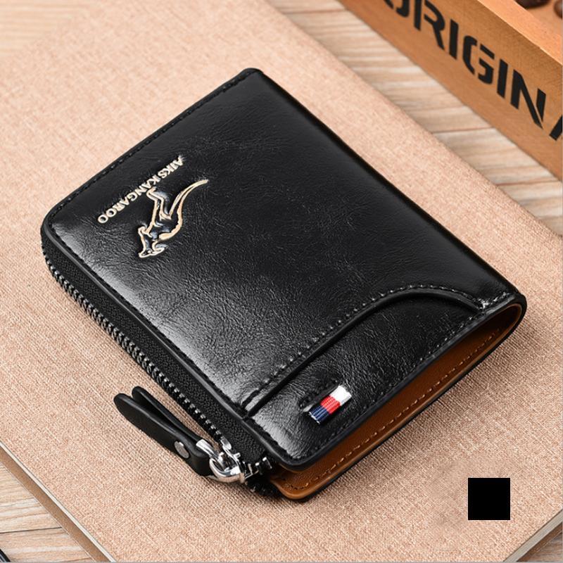 RFID-Blocking Men's Leather Wallet