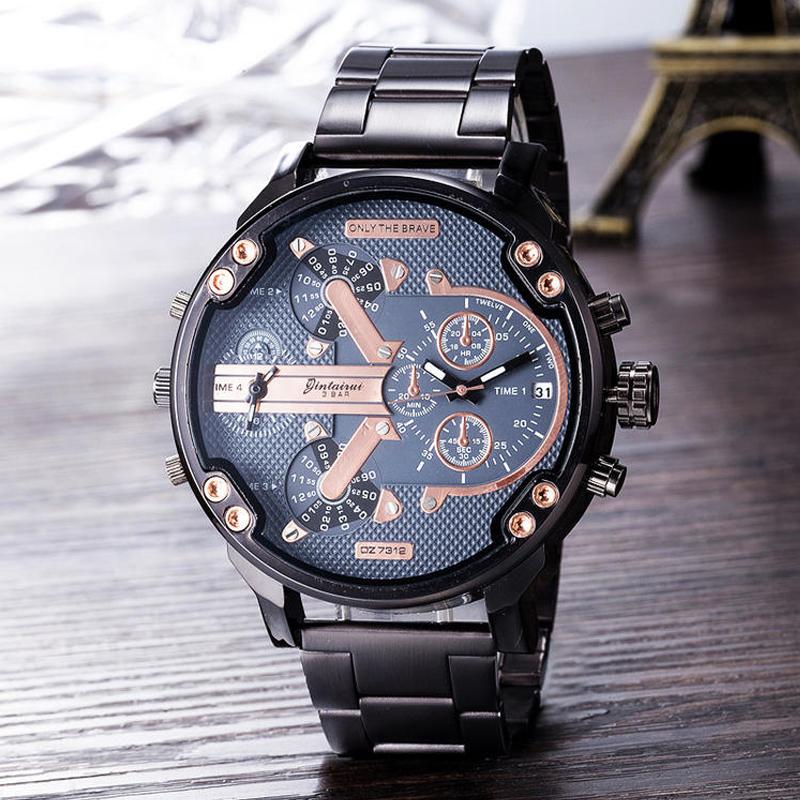 Luxury Men's Chronograph Quartz Watch – Stainless Steel Timepiece