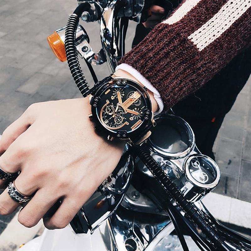 Luxury Men's Chronograph Quartz Watch – Stainless Steel Timepiece