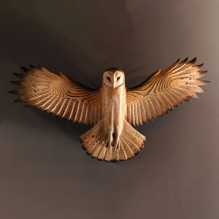 Majestic Owl Wooden Wall Art - Rustic Home Decor