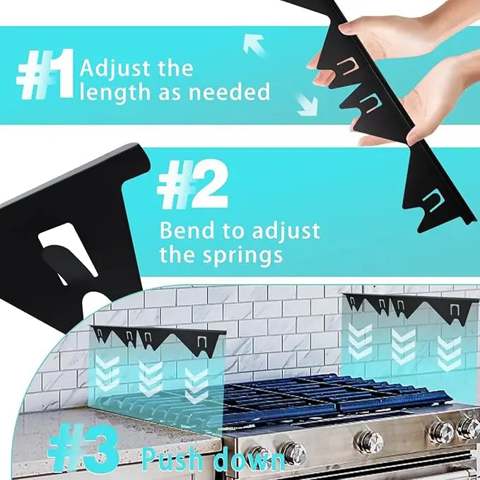Stainless Steel Telescopic Strips for Sealing Stove Counter Gaps