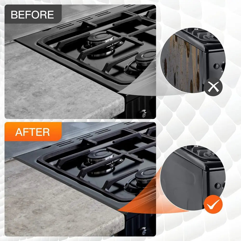 Stainless Steel Telescopic Strips for Sealing Stove Counter Gaps