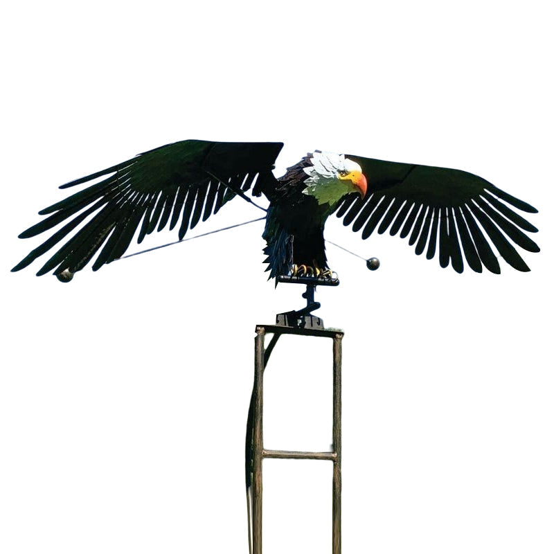 Garden Sculpture-Bird Windmill for Patio Decor