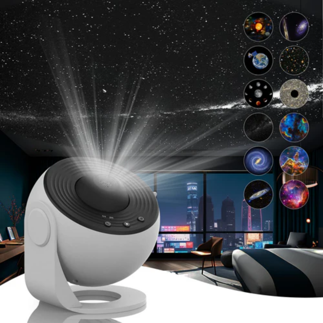 360° Rotating Galaxy Projector - Enchanting Room-Wide Starry Night Display