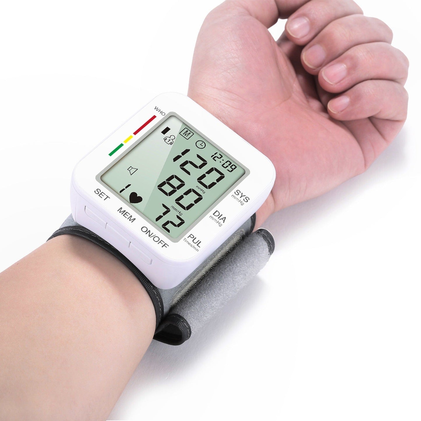 Rechargeable Wrist Blood Pressure Monitor with Fast, Accurate Readings