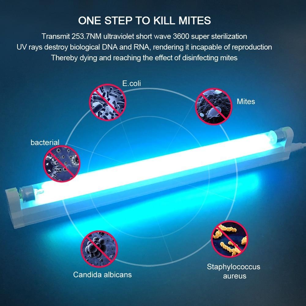 8W UV-C Germicidal Light for Bacteria and Dust Mites Removal