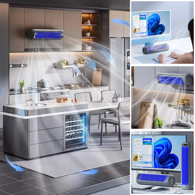 Portable AirWave Rechargeable AC with 12-Hour Battery Life