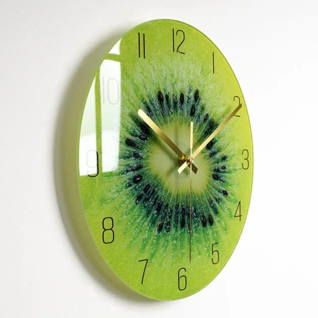 Elegant Large Glass Wall Clock with Contemporary Design