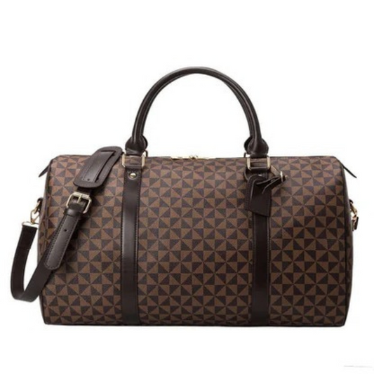 Premium Leather Travel Bag - Stylish Unisex Duffle Bag