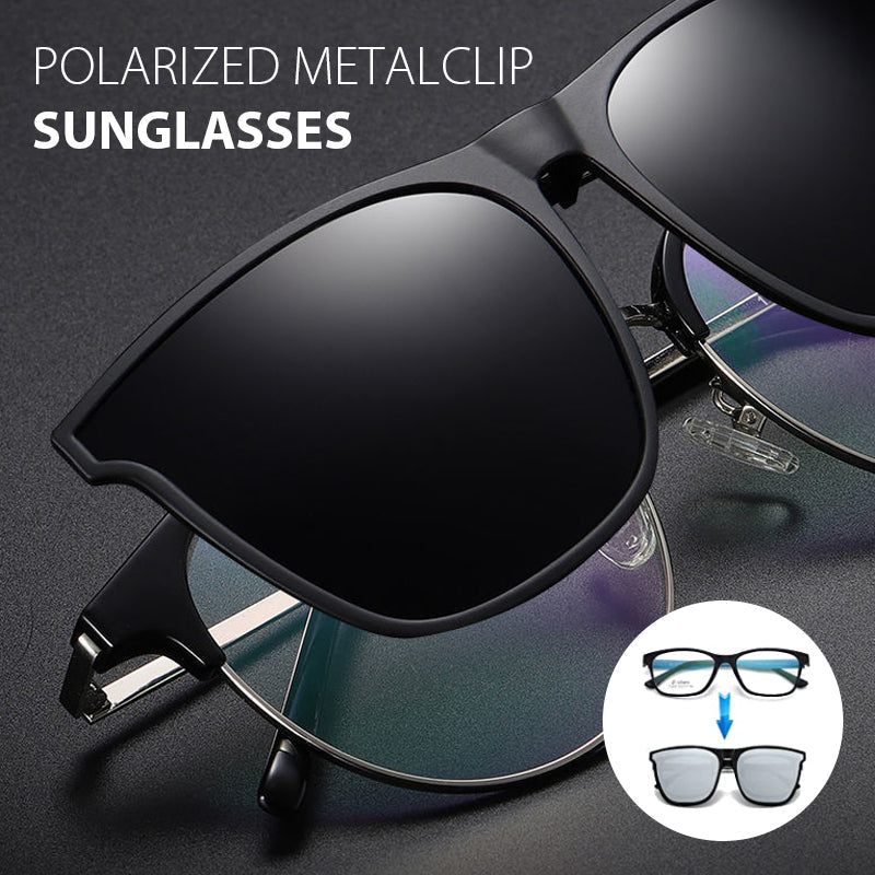 Polarized Clip-On Folding Sunglasses for Enhanced UV Protection