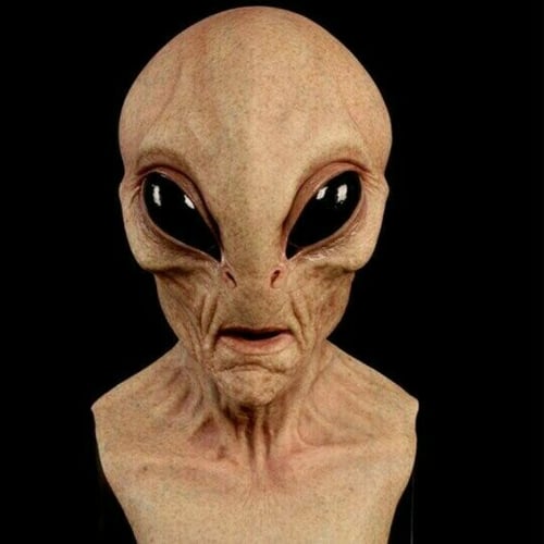 Realistic Latex & Silicone Alien Mask for Cosplay and Halloween Events