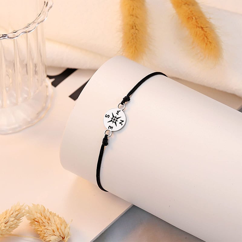Graduation Keepsake Bracelet with Compass Charm