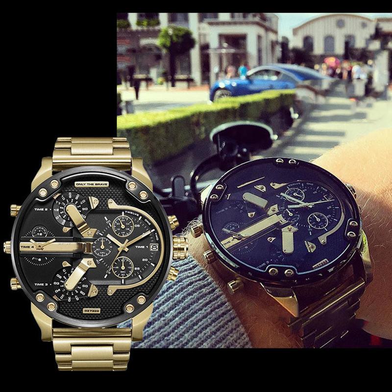 Luxury Men's Chronograph Quartz Watch – Stainless Steel Timepiece