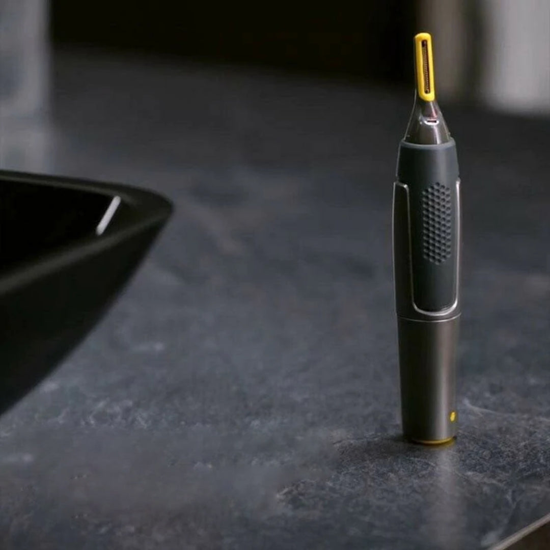 PrecisionEdge Facial Trimmer with LED Light and Ergonomic Design