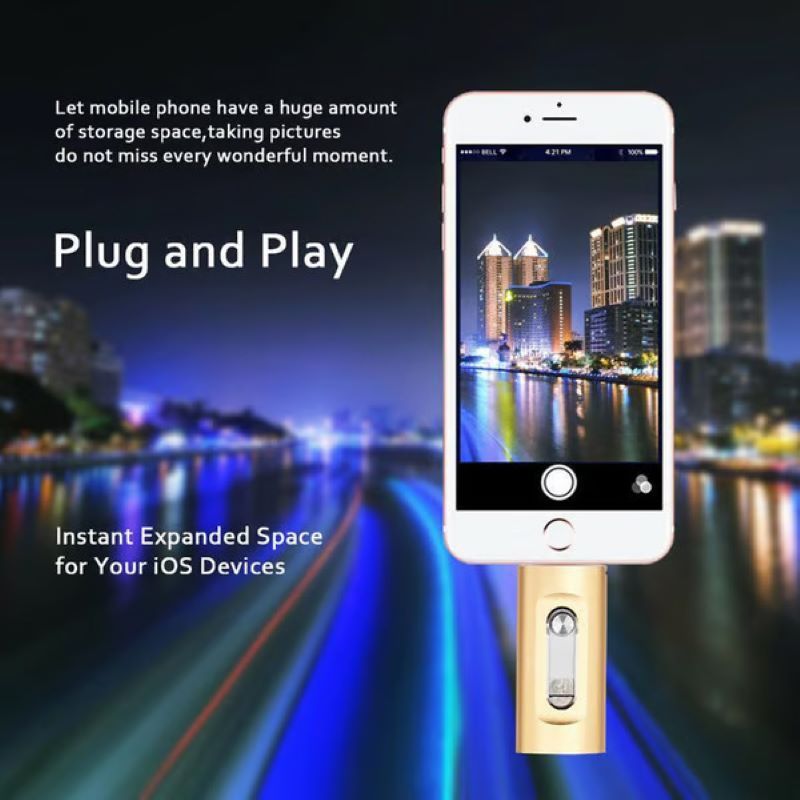 3-in-1 USB Flash Drive for Phones and Computers, Large Capacity