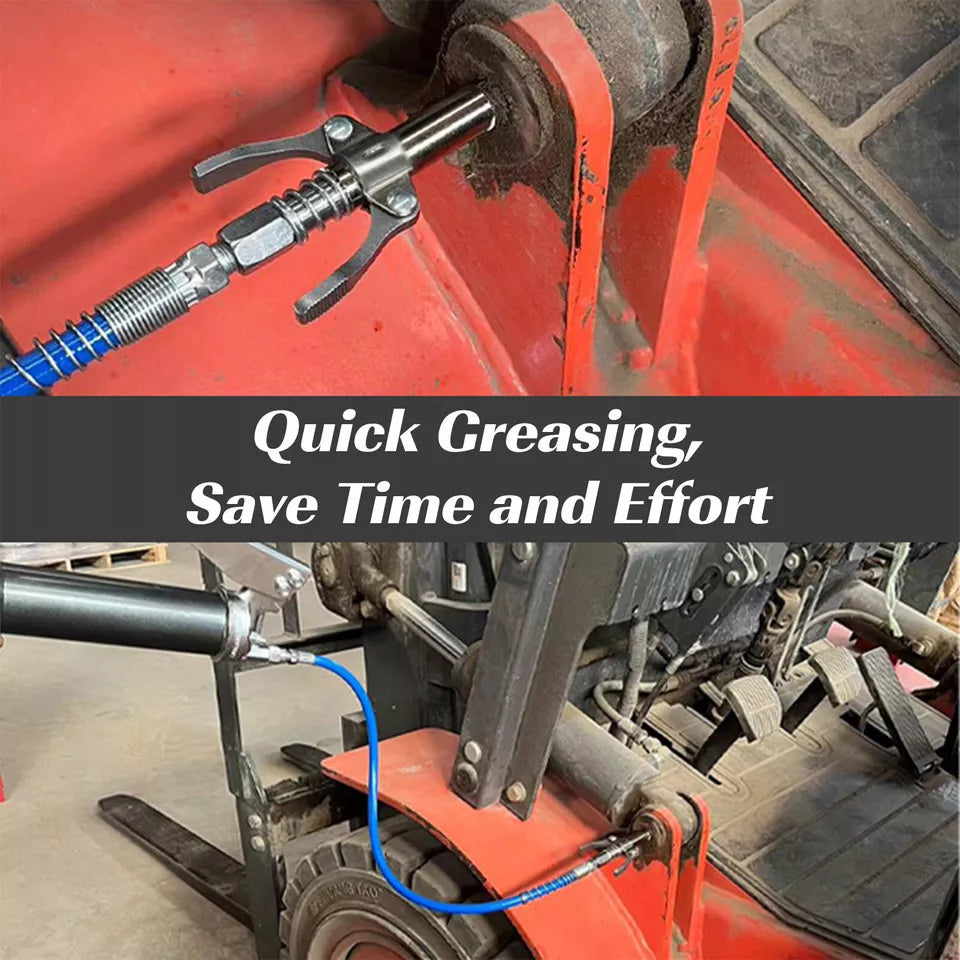 Universal High-Pressure Grease Coupler - Heavy-Duty Adapter for Fast Locking