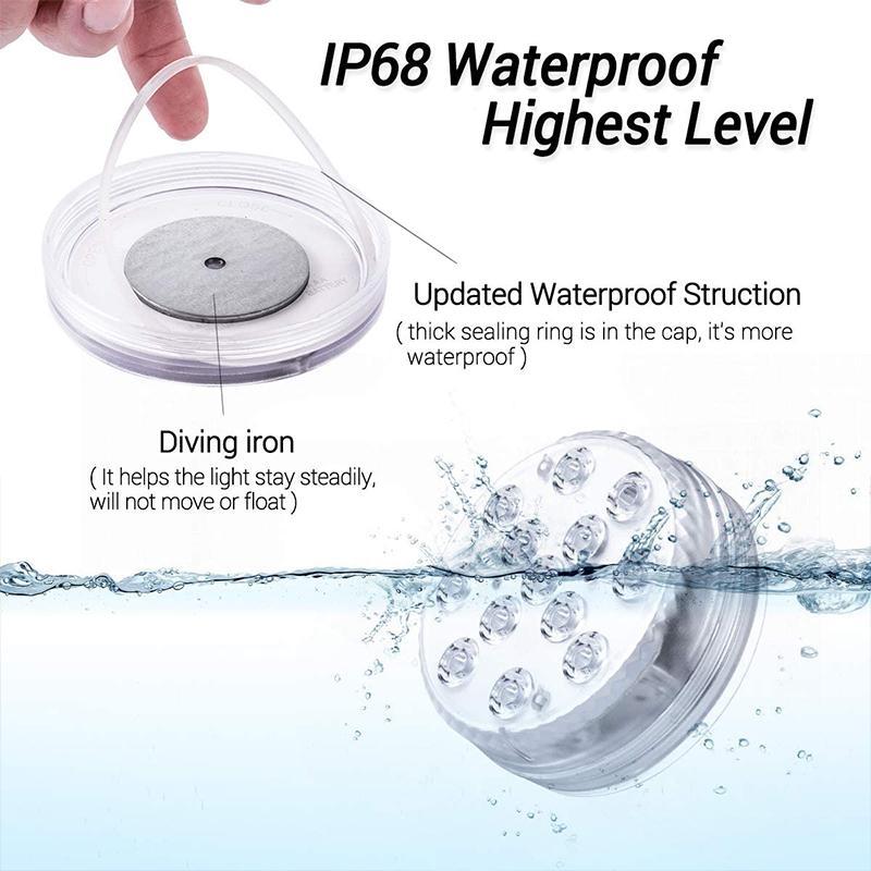 Wireless Waterproof LED Light with Magnetic Suction Cup