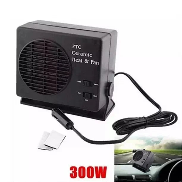 12V Portable Car Heater Fan | Ceramic Defroster 150W-300W with Thermostat