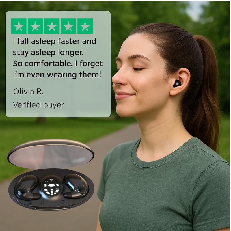 Invisible Wireless Sleep Earbuds | Waterproof IPX5, Bluetooth 5.3 for Relaxing Sleep
