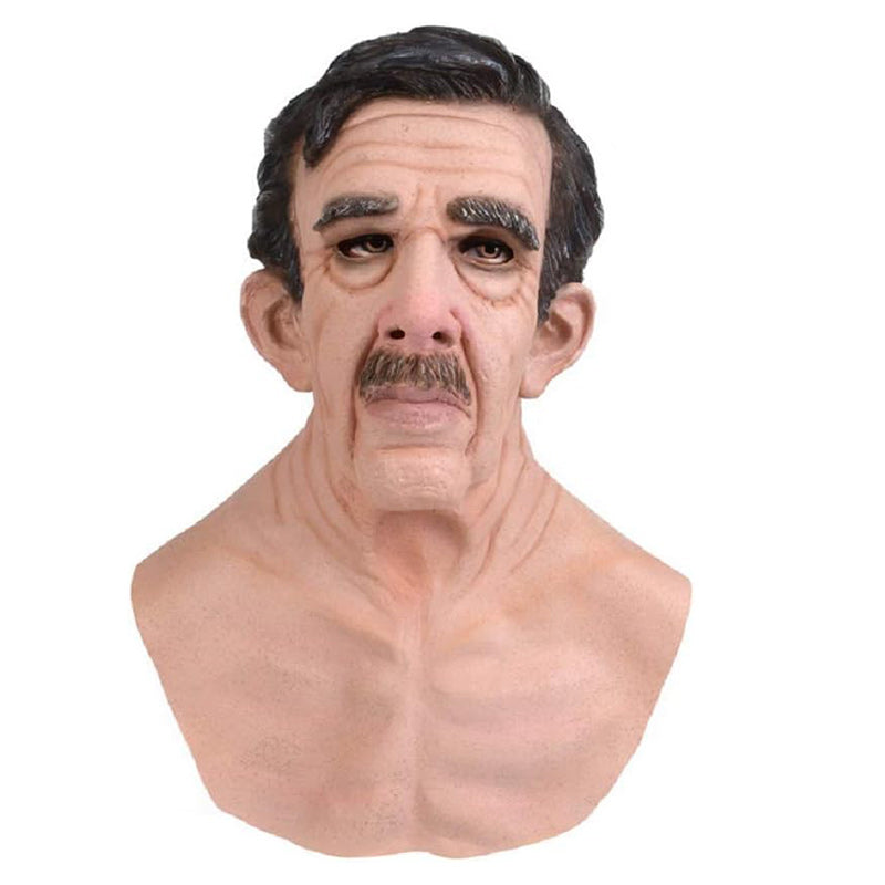 Realistic Full-Face Latex Mask for Halloween and Cosplay