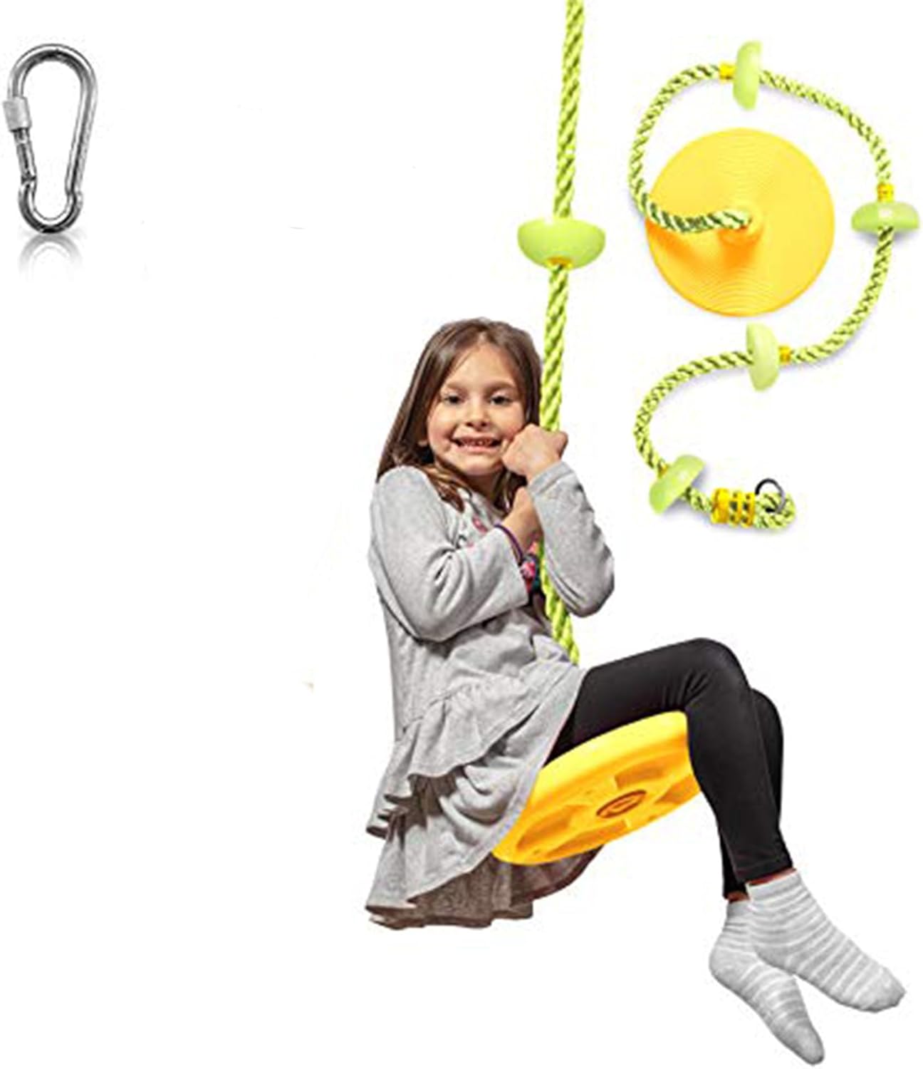 Adventure Tree Swing Set with Climbing Rope and Platforms for Kids