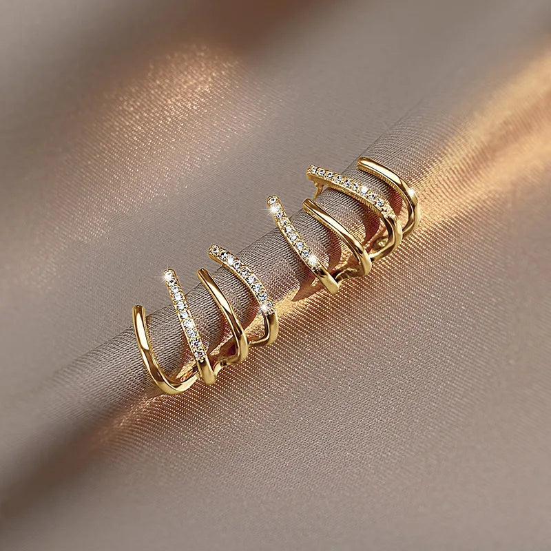 Women's Twist Design Earrings | Lightweight Statement Jewelry | Hypoallergenic Finish