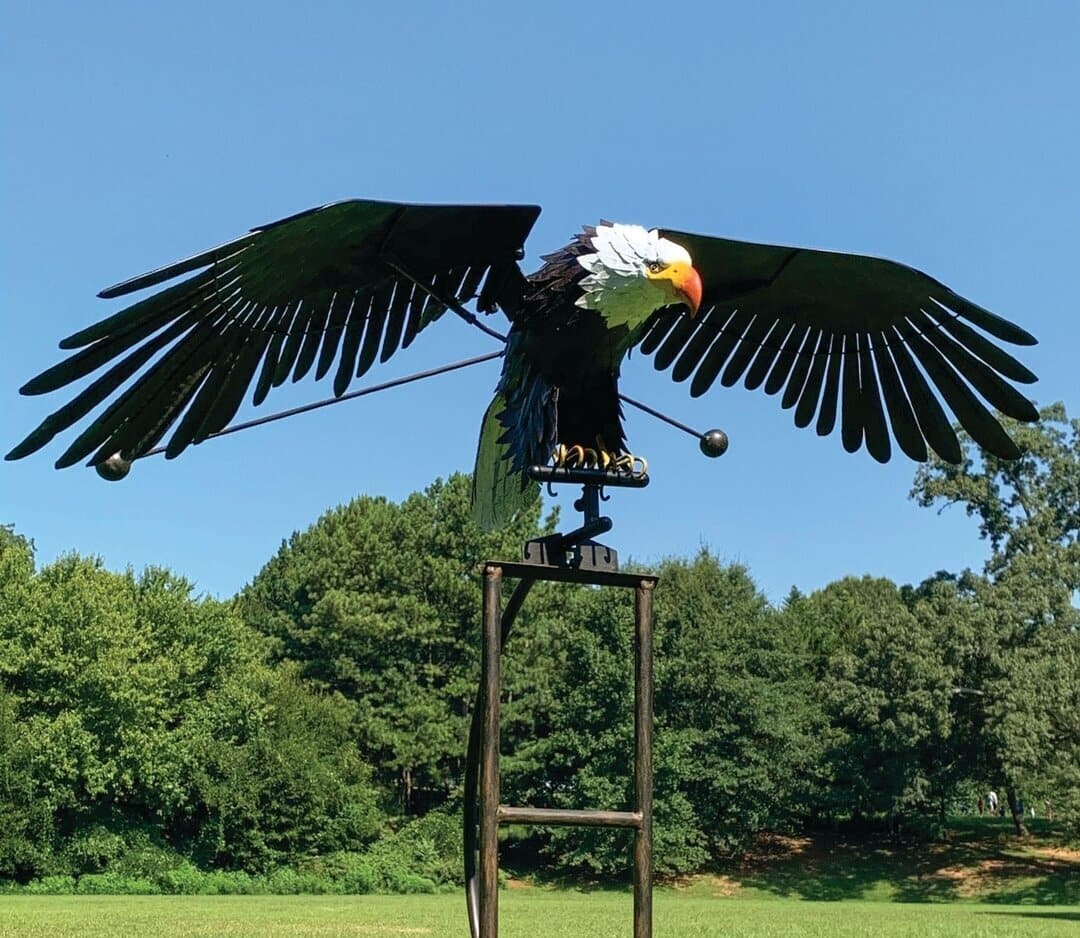 Metal Garden Wind Spinner with Stake – Weather-Resistant Lawn Decor