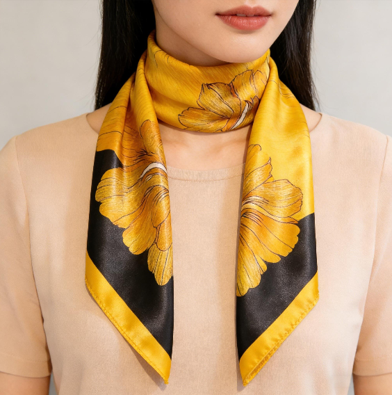 Retro Korean Style Faux Silk Fashion Scarf