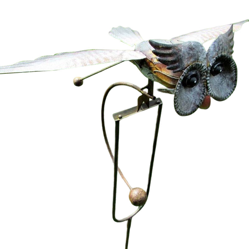 Garden Sculpture-Bird Windmill for Patio Decor