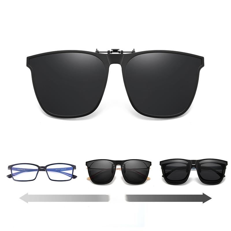 Polarized Clip-On Flip-Up Sunglasses for Prescription Glasses
