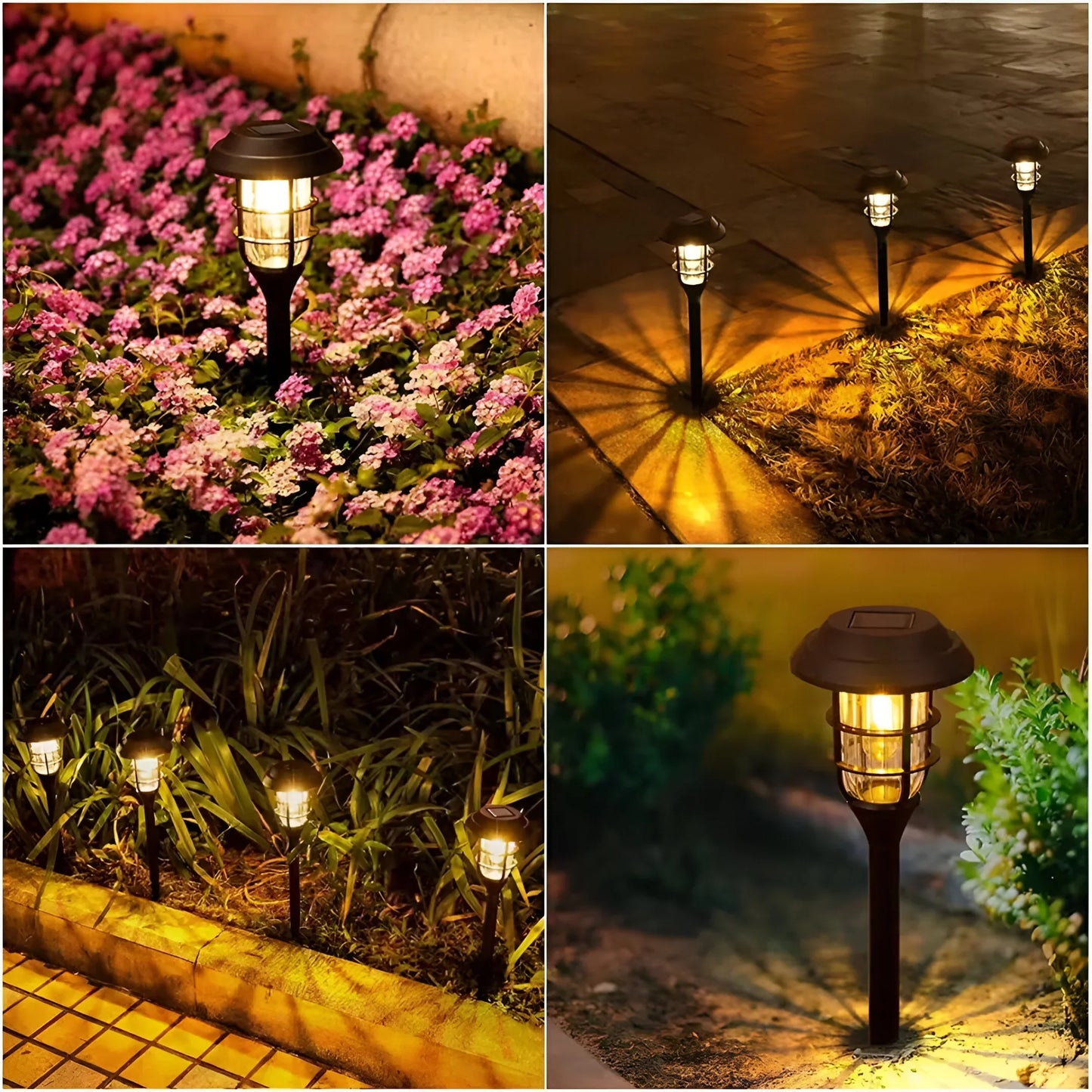 Solar-Powered Garden Light Set - 6 Pack