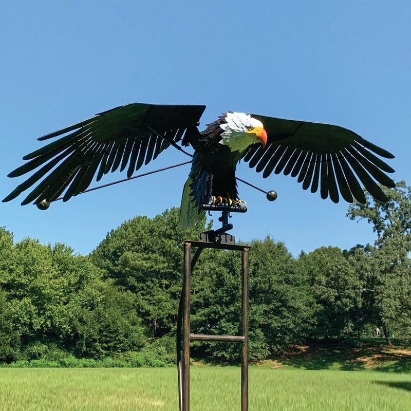 Garden Sculpture-Bird Windmill for Patio Decor