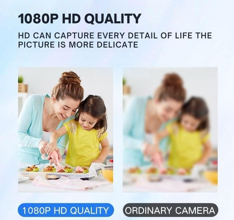 1080P Wireless WiFi Security Camera | Weatherproof, App-Controlled for Indoor/Outdoor Use