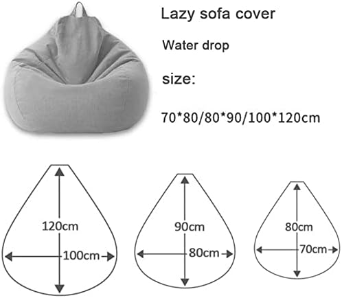 Luxury Linen Bean Bag Cover – Ergonomic Comfort for Stylish Seating