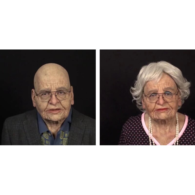 Old Man Latex Mask – Realistic Halloween Costume for Adults