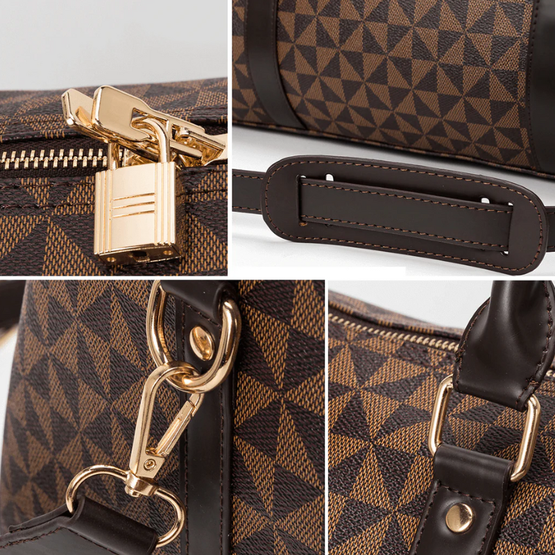 Premium Leather Travel Bag - Stylish Unisex Duffle Bag