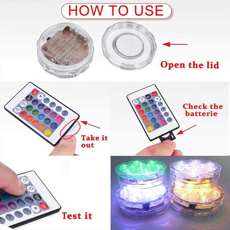Wireless Waterproof LED Light with Magnetic Suction Cup
