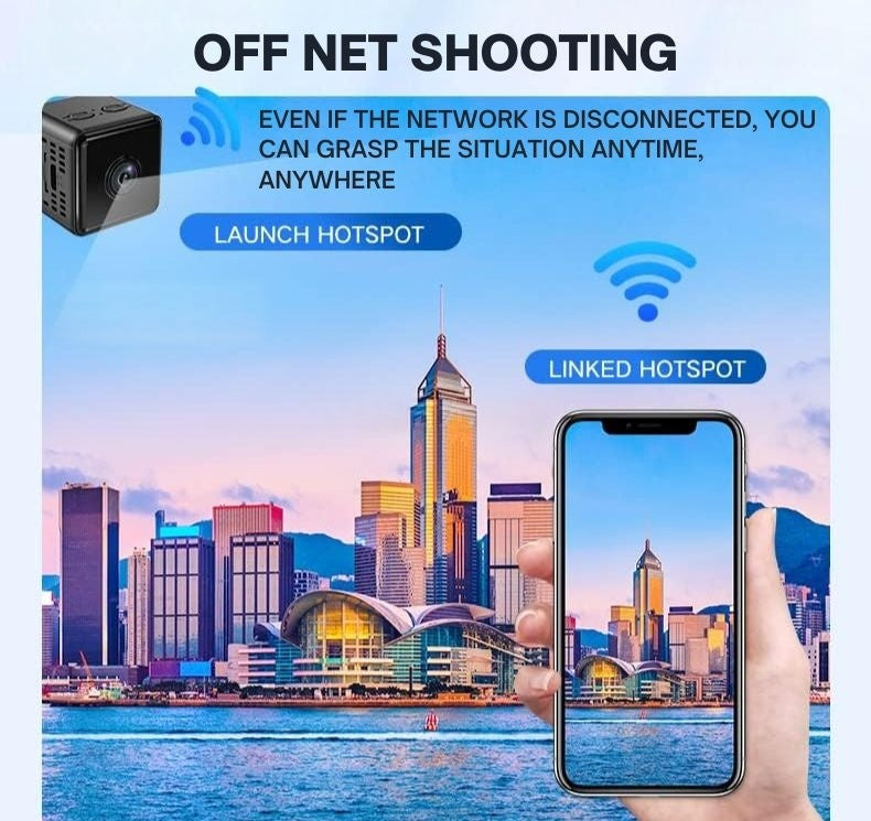 1080P Wireless WiFi Security Camera | Weatherproof, App-Controlled for Indoor/Outdoor Use