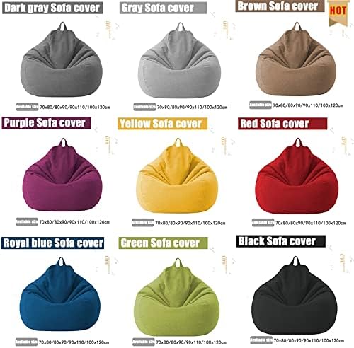 Luxury Linen Bean Bag Cover – Ergonomic Comfort for Stylish Seating