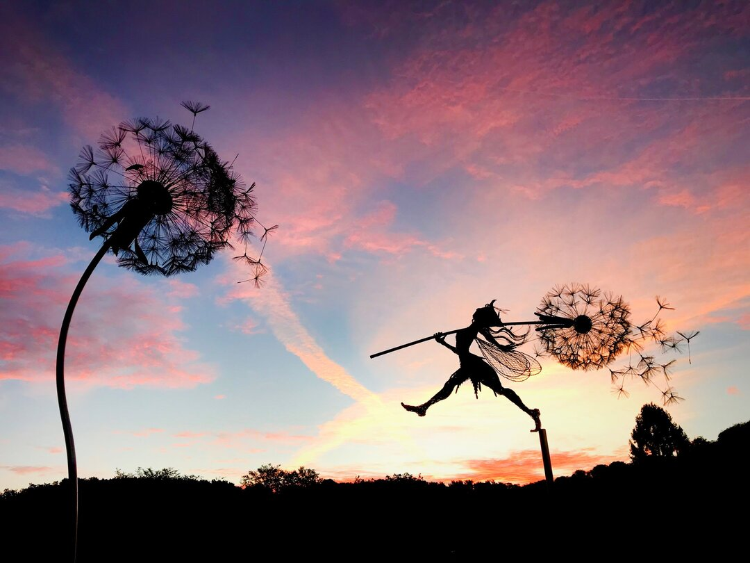 Enchanting Garden Ornament - Whimsical Dancing Spirits