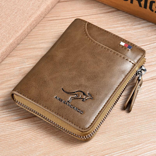 RFID-Blocking Men's Leather Wallet