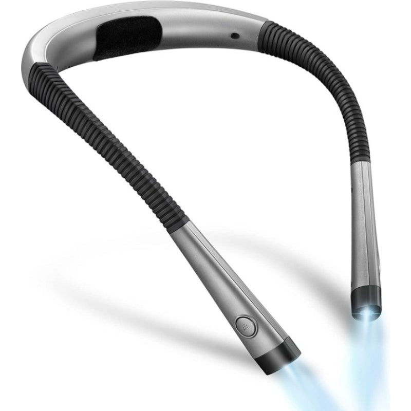 LED Neck Light for Reading in Bed, Adjustable Brightness & Colors, Flexible Arms