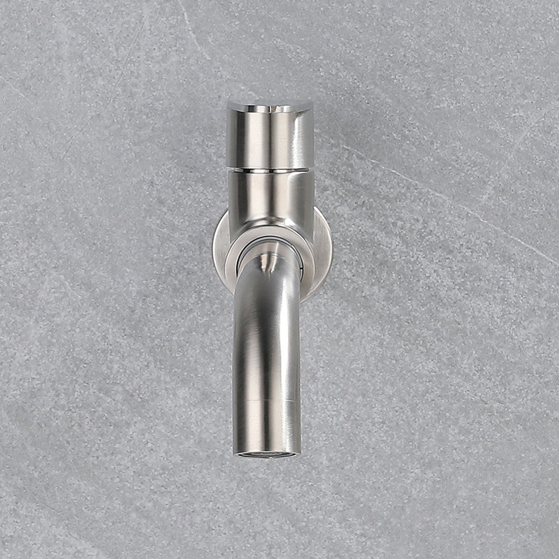 Contemporary Wall Mounted Single Lever Bathroom Faucet