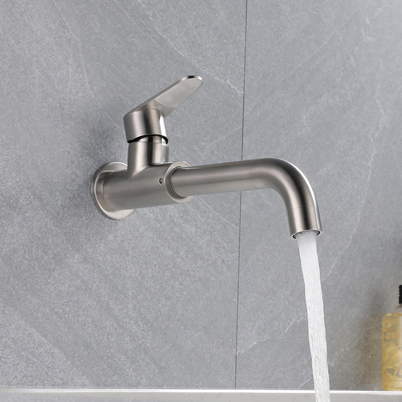 Contemporary Wall Mounted Single Lever Bathroom Faucet