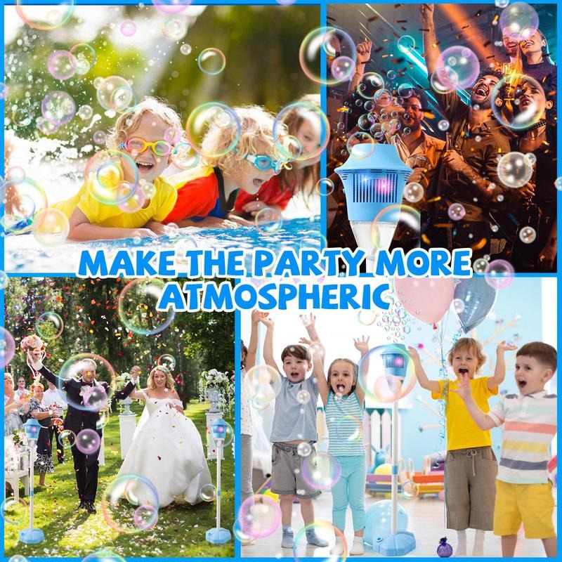 Automatic Bubble Machine for Kids | Adjustable Portable Bubble Fun