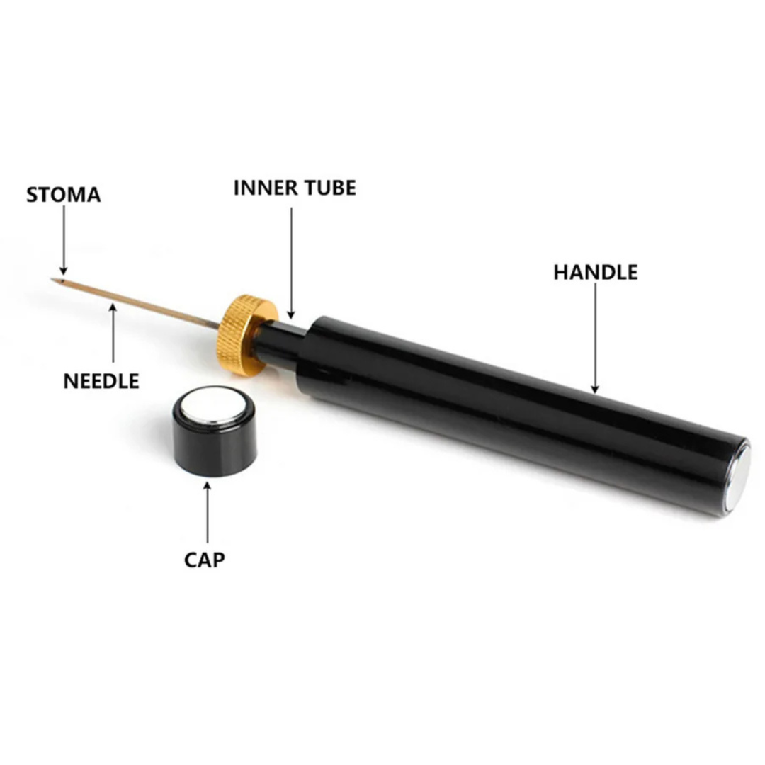 Air Pressure Wine Opener - Stainless Steel with Ergonomic Handle