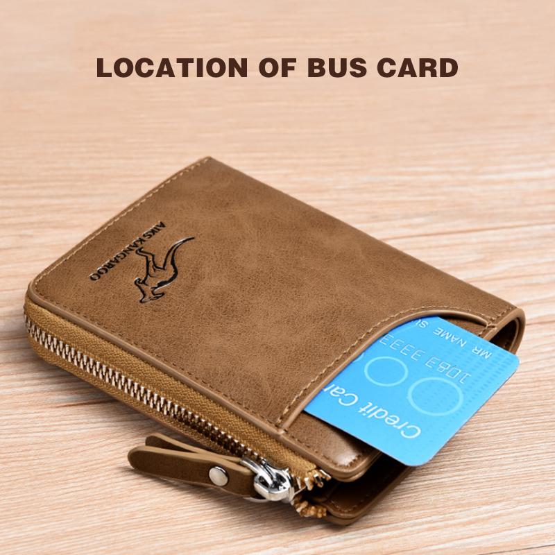 RFID-Blocking Men's Leather Wallet
