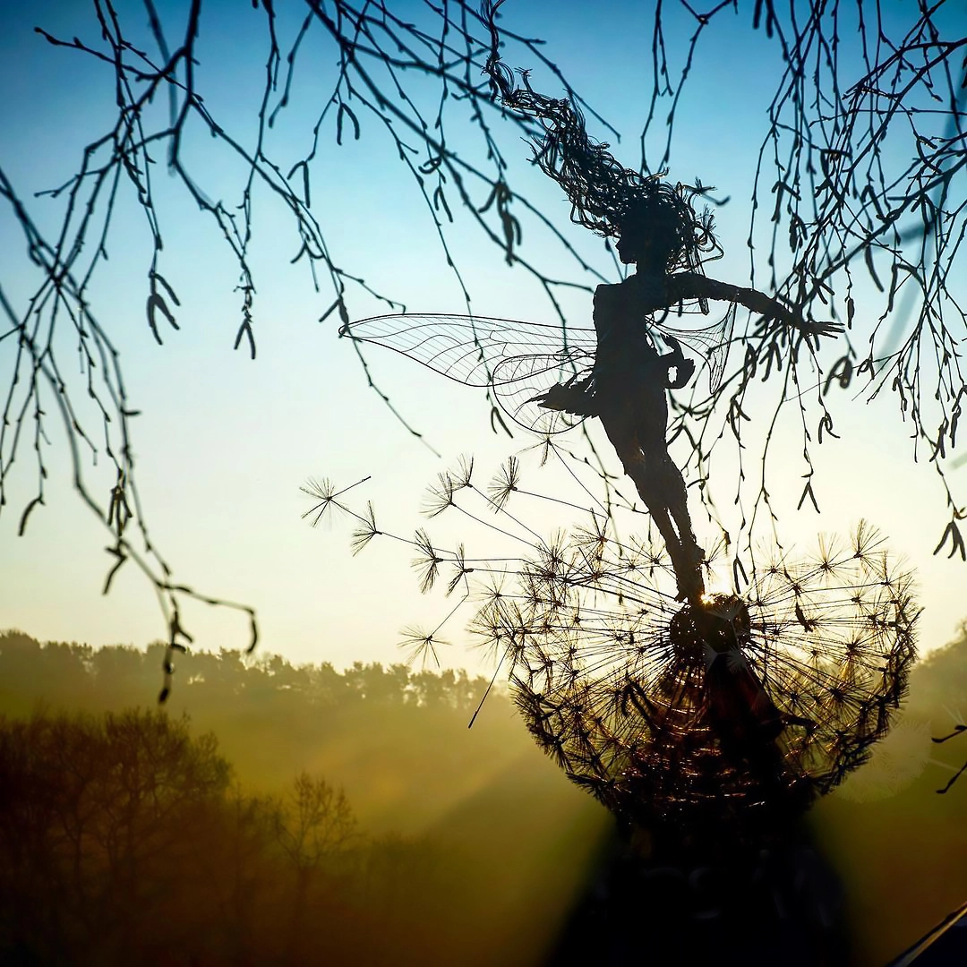 Enchanting Garden Ornament - Whimsical Dancing Spirits