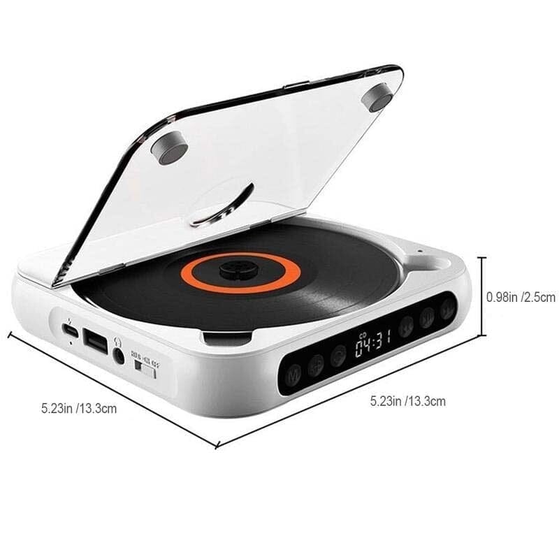 Portable CD Player with Bluetooth Connectivity