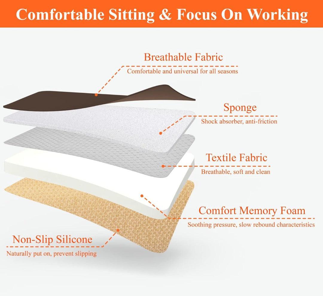Memory Foam Car Seat Cushion for Enhanced Comfort
